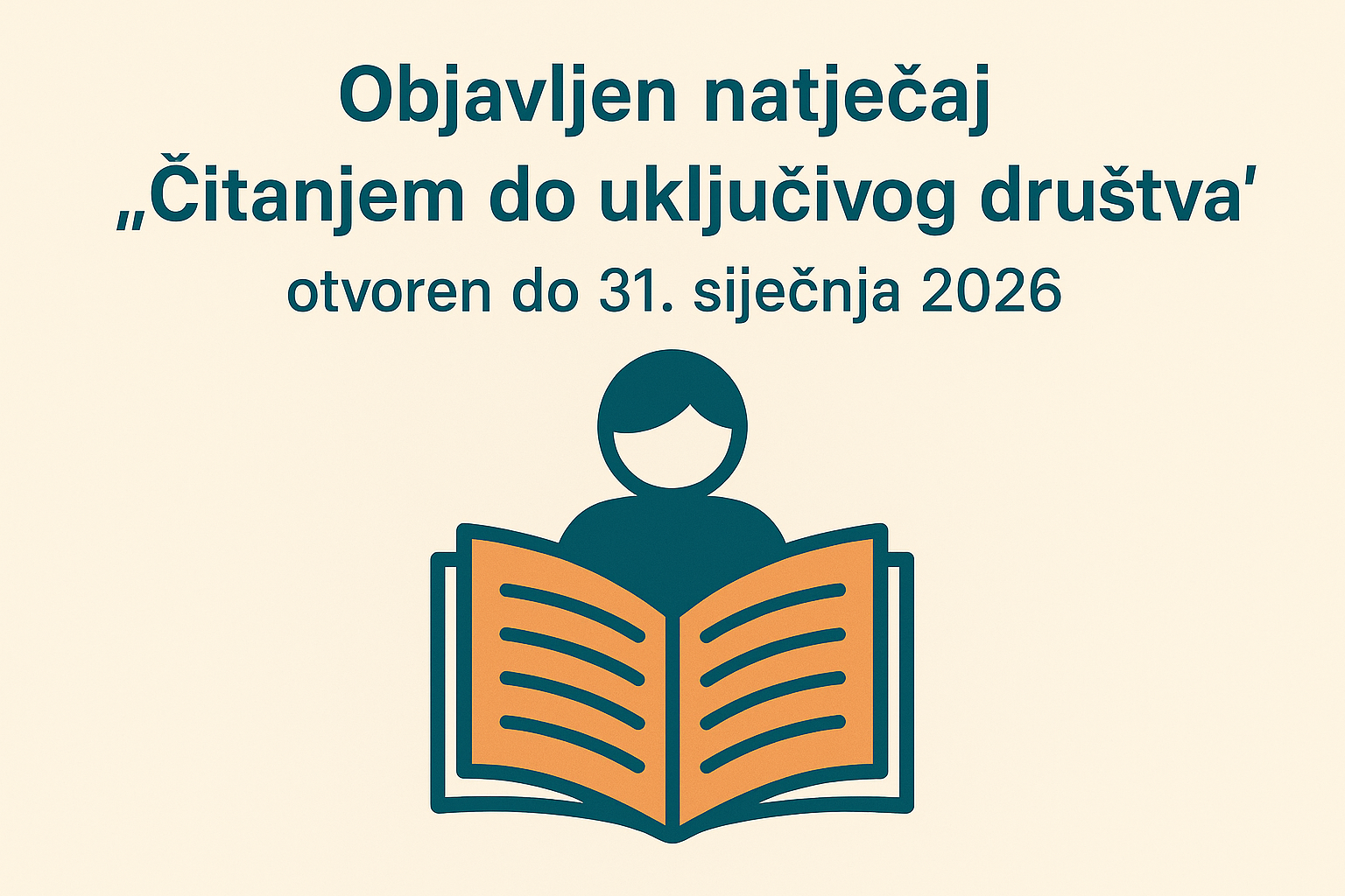 Objavljen natječaj „Čitanjem do uključivog društva” – otvoren do 31. siječnja 2026.